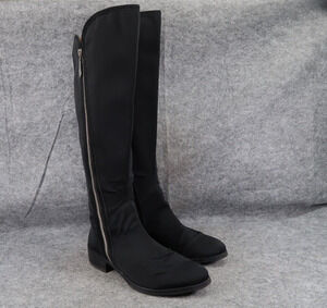 Donald Pliner Shoes Womens 6 Nova Boots Knee High Tall Double Zip Fashion Black